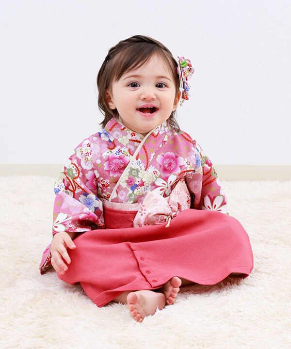 スウィートマミー（SWEET MOMMY）/ベビー袴 袴ロンパース 和柄ちりめん