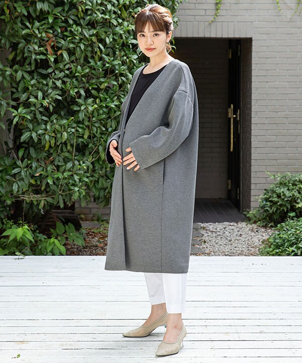 スイートマミー ママコート スウィートマミー（SWEET MOMMY）/Vネック 一つボタンママコート