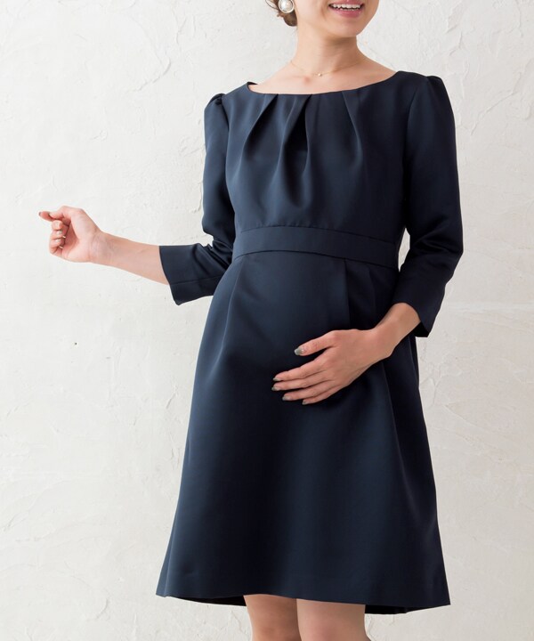 スウィートマミー（SWEET MOMMY）/日本製 7分袖 グログラン ワンピース