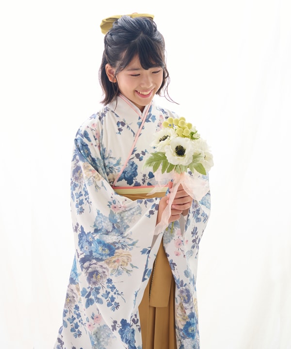 【美品】小学生 卒業式袴 デザイナーズギルド コラボ 半襦袢付き 6点セット 美品】小学生 卒業式袴 デザイナーズギルド コラボ 半襦袢付き 6