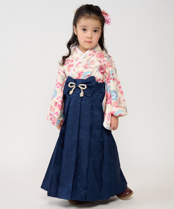 スウィートマミー sweet mommy キッズ袴 袴風 七五三 120 スウィートマミー（SWEET MOMMY）/2ピース キッズ 袴 セット 卒業式 卒