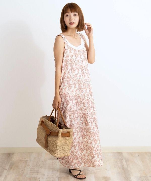 トワル・ド・ジュイ柄 ネイビー浴衣　スウィートマミー　2way浴衣　ワンピース トワル・ド・ジュイ柄 ネイビー浴衣 スウィートマミー 2way浴衣