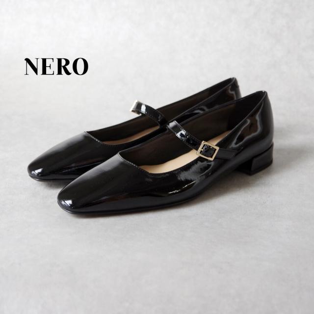 美品】FABIO RUSCONI エナメル黒 メリージェーン 38 まずかっ