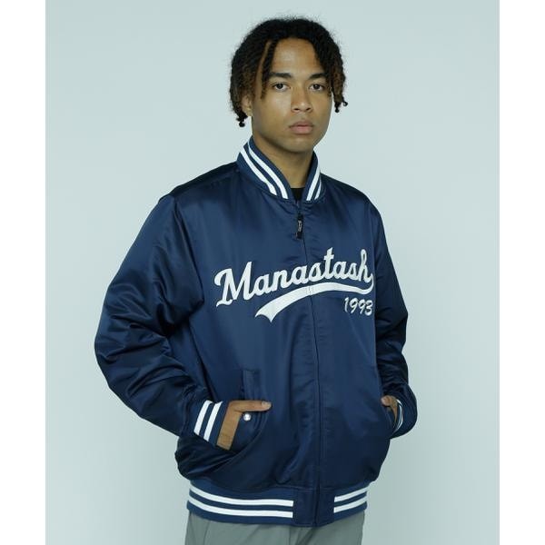 マナスタッシュ（Manastash）/MANASTASH／REVERSIBLE NYLON VARSITY JACKET