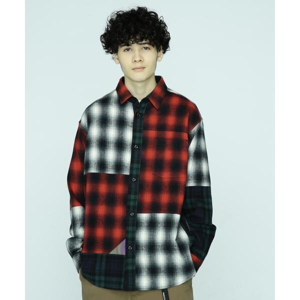 マナスタッシュ（Manastash）/MANASTASH／マナスタッシュ／PATCHED FLANNEL SHIRT／フランネルシャツ