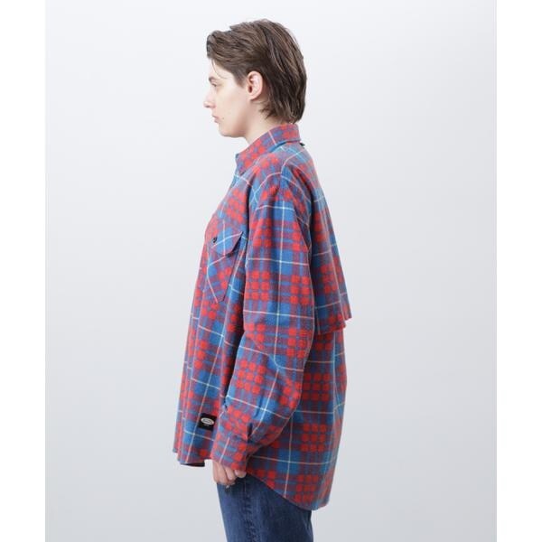 マナスタッシュ（Manastash）/MANASTASH／マナスタッシュ／ZIP FLANNEL SHIRTS／ジップフランネルシャツ_5