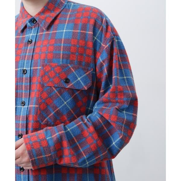 マナスタッシュ（Manastash）/MANASTASH／マナスタッシュ／ZIP FLANNEL SHIRTS／ジップフランネルシャツ_8