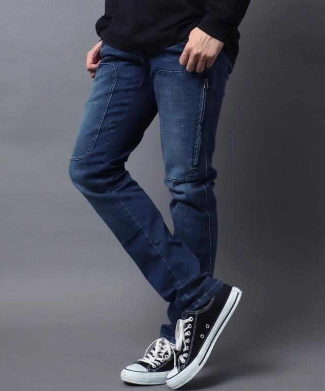 ジーニズムエドウィン（JEANISM EDWIN ）/【最強ジーンズ】 コーデュラデニム ストレッチ ジップライダース ストレート