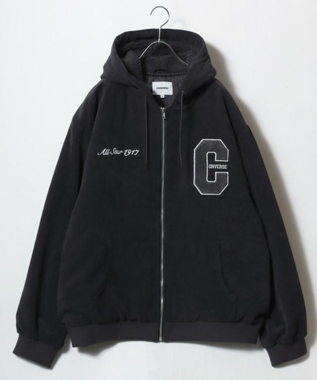 コンバース（Converse）/【季節感のあるコーデュロイ】 フード裏ボア フルジップパーカー ジップアップ_16