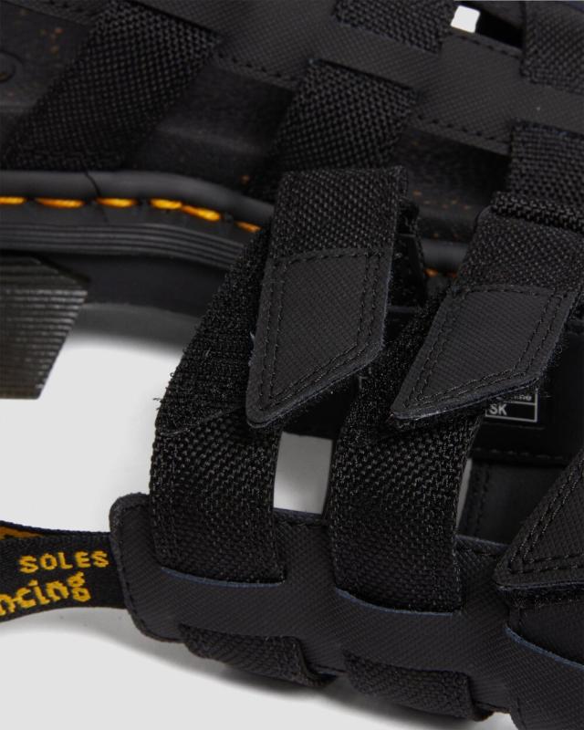 美品　Dr.Martens ドクターマーチン Ricki Gladiator Ricki Nappa Lux Leather Platform Gladiator Sandals in Black