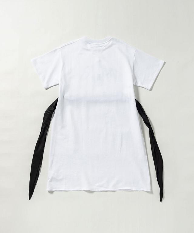 エムエムシックス　メゾン　マルジェラ（MM6 Maison Margiela）/MM6 Maison MargielaKids & Junior ブランドロゴ半袖リボンワンピース_2