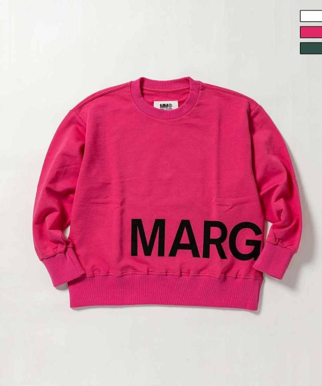 エムエムシックス　メゾン　マルジェラ（MM6 Maison Margiela）/MM6 Maison MargielaKids & Junior ロゴ長袖スウェットプルオーバー