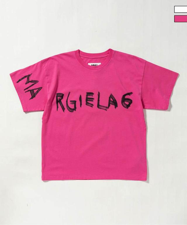 エムエムシックス　メゾン　マルジェラ（MM6 Maison Margiela）/MM6 Maison Margiela Kids & Junior ロゴ半袖Tシャツカットソーの通販は