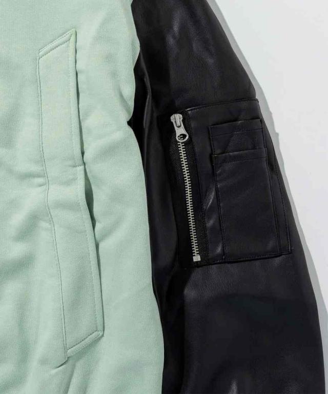 エムエムシックス　メゾン　マルジェラ（MM6 Maison Margiela）/MM6 Maison Margiela バックブランドロゴジップアップブルゾン_6