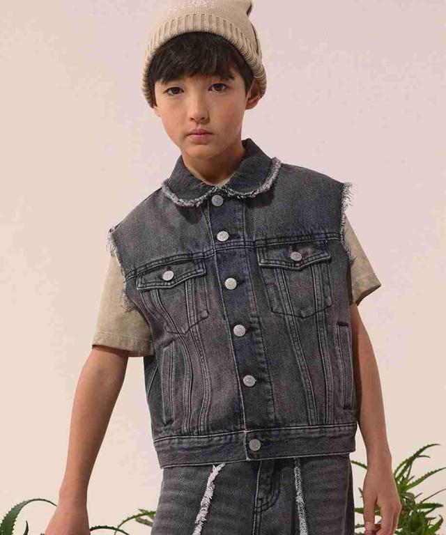 【NEW】エムエムシックス　メゾン　マルジェラ（MM6 Maison Margiela）/MM6 Maison Margiela Kids & Junior デニムベストジャケット