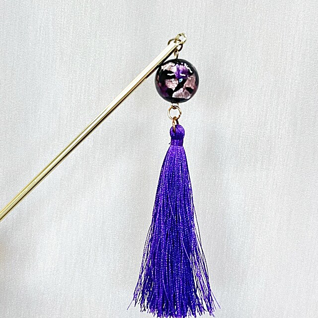 和小物マルシェ（Wakomono Marche）/蛍石タッセルかんざしの通販はau