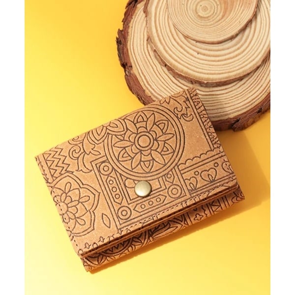 チチカカ（titicaca）/ボンデッドレザーファイバー三折り財布【WEB限定】