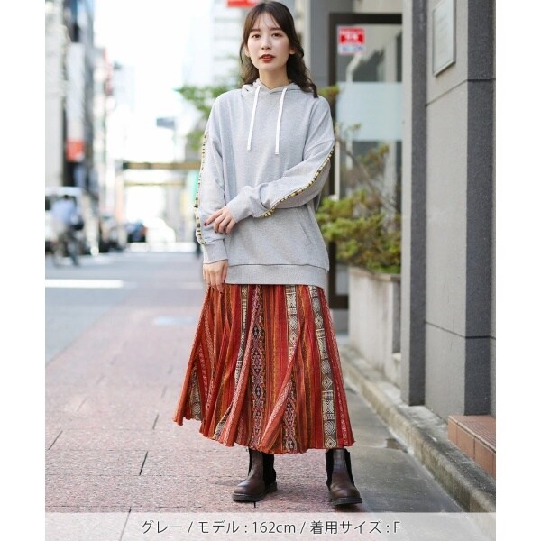 C'EST CHICA セシカ　ニット　パーカー メキシカンパーカーニットプルオーバー / ニット・セーター