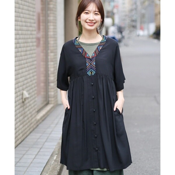 チチカカ（titicaca）/キカ刺繍チュニックワンピースの通販はau