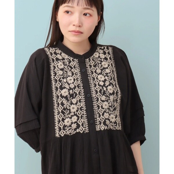 チチカカ（titicaca）/Rico フロールハンド刺繍楊柳ワンピース