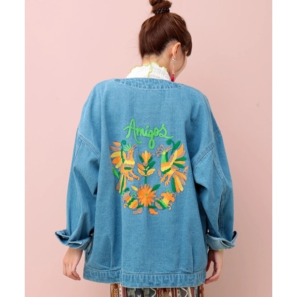 チチカカ（titicaca）/Rico モチーフデニムジャケット