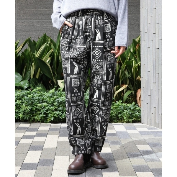 チチカカ（titicaca）/go slow caravan ゴブラン織り総柄イージーパンツ【WEB限定】