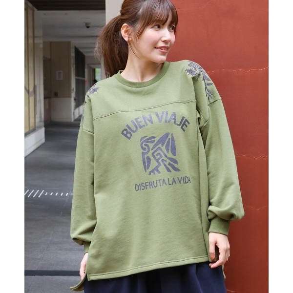 チチカカ（titicaca）/マヤ文字ショルダー刺繍プルオーバー