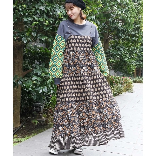 チチカカ（titicaca）/Shanti Shanti シックブロックキャミソールワンピース【WEB限定】