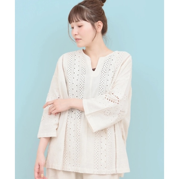 チチカカ（titicaca）/Rico カットワーク刺繍プルオーバー