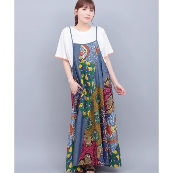チチカカ（titicaca）/アフリカンデニムキャミソールワンピース【WEB限定】