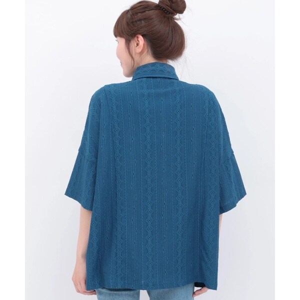 チチカカ（titicaca）/go slow caravan シャーリングレース半袖シャツ