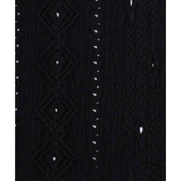 チチカカ（titicaca）/go slow caravan シャーリングレース半袖シャツ