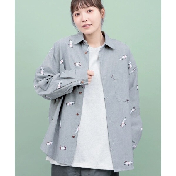 チチカカ（titicaca）/go slow caravan オックス総柄プリントシャツ【WEB限定】