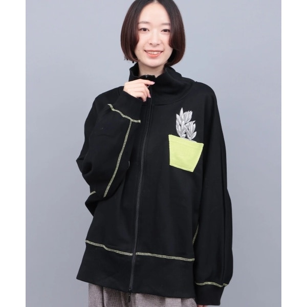 チチカカ（titicaca）/go slow caravan 裏起毛ハイネックドルマンジップスウェット【WEB限定】