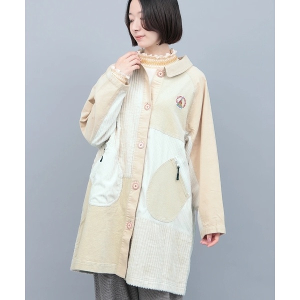 チチカカ（titicaca）/go slow caravan コーデュロイ切替ミドルコート【WEB限定】