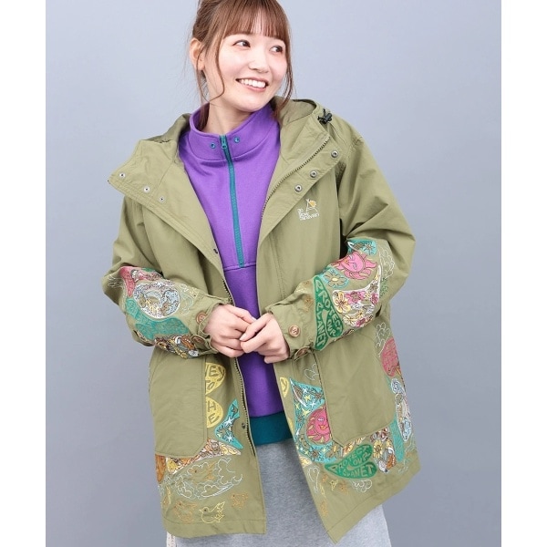 チチカカ（titicaca）/go slow caravan ウェザークロスパネル刺繍フィールドコート【WEB限定】