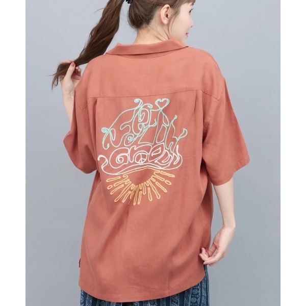 チチカカ（titicaca）/go slow caravan リネン混刺繍オープンシャツ_2