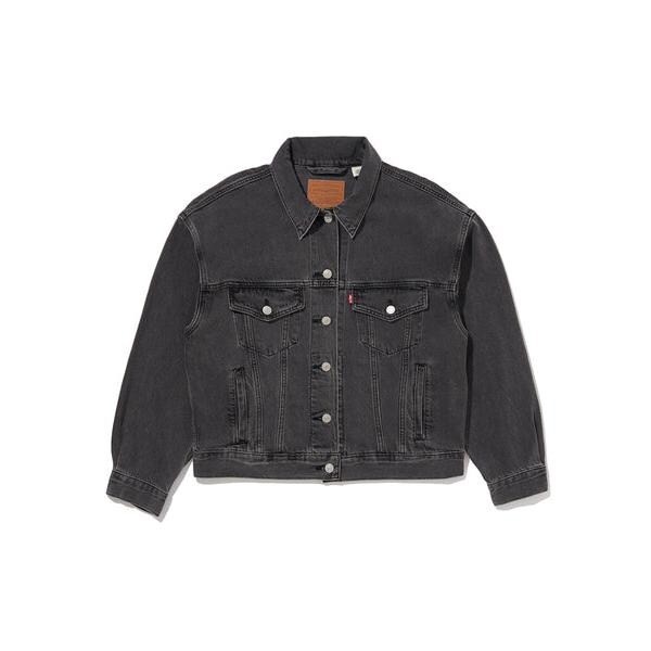 90s ユーロ Levi´s ブラック デニム ジャケット XL 黒