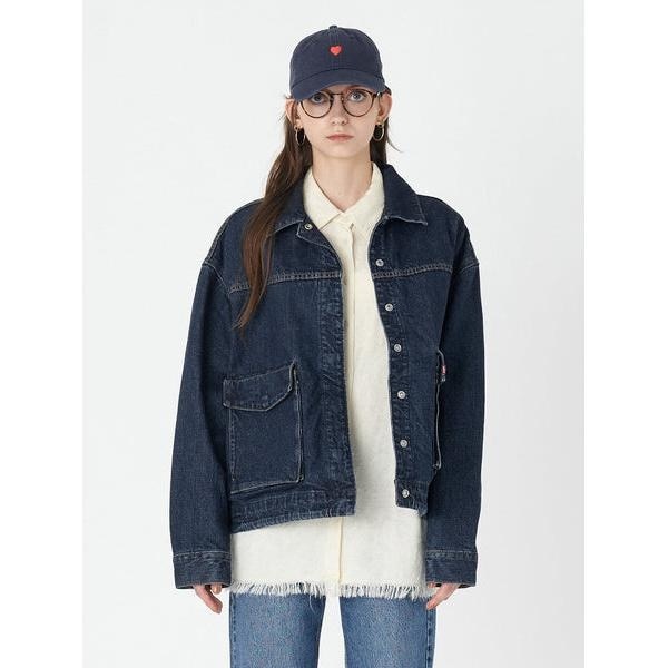 リーバイス（Levi’s）/WELLTHREAD(R) BELLOS トラッカージャケット ダークインディゴ MY GARDEN