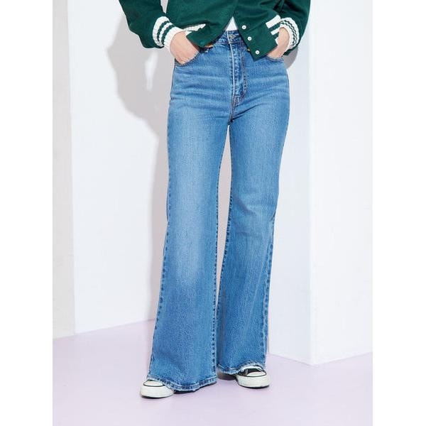 リーバイス（Levi’s）/RIBCAGE BELLS ジーンズ ダークインディゴ