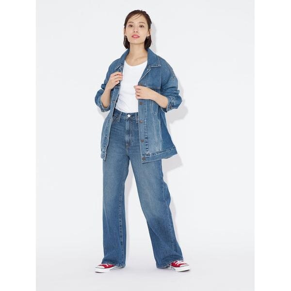 リーバイス（Levi’s）/RIBCAGE WIDE LEG ミディアムインディゴ I’M NEVER WRONG