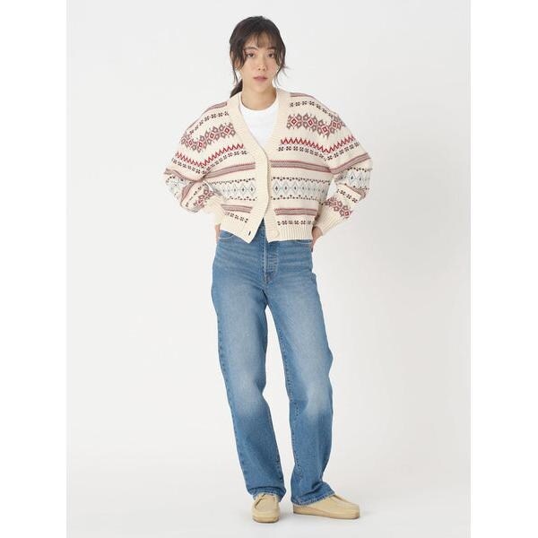 カーディガン Levi's/リーバイス GALA FAIRISLE カーディガン ベージュ HAYLEY レディース GALA FAIRISLE カーディガン | リーバイス(Levi's) | マルイ