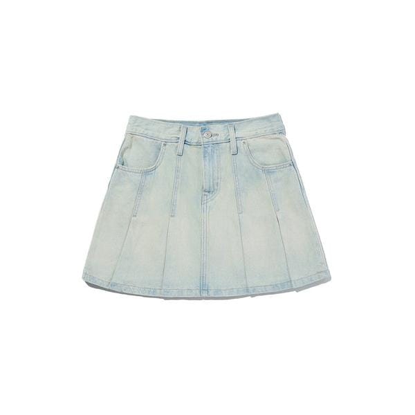 はでうさ PLEATED ミニスカート ライトインディゴ／リーバイス（Levi's） 古着