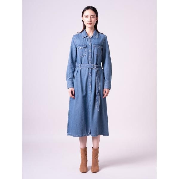 リーバイス（Levi’s）/Quincey ロングスリーブ マキシ ドレス