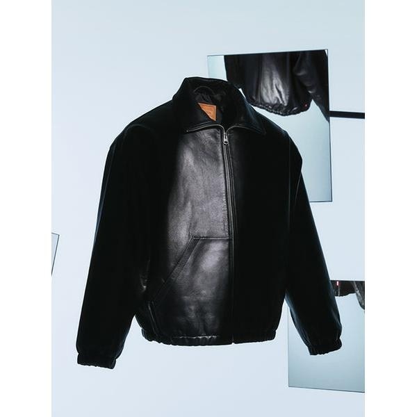 リーバイス（Levi's）/PREMIUM BLACK FULLZIP SPORTS LEATHER JACKETの