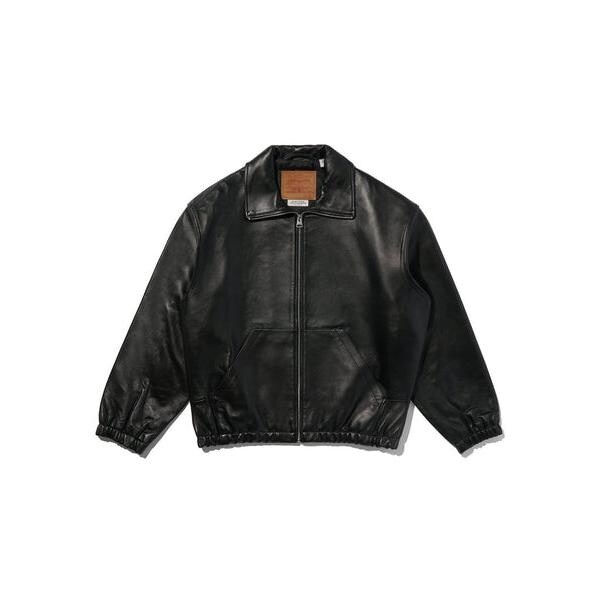 リーバイス（Levi's）/PREMIUM BLACK FULLZIP SPORTS LEATHER JACKETの