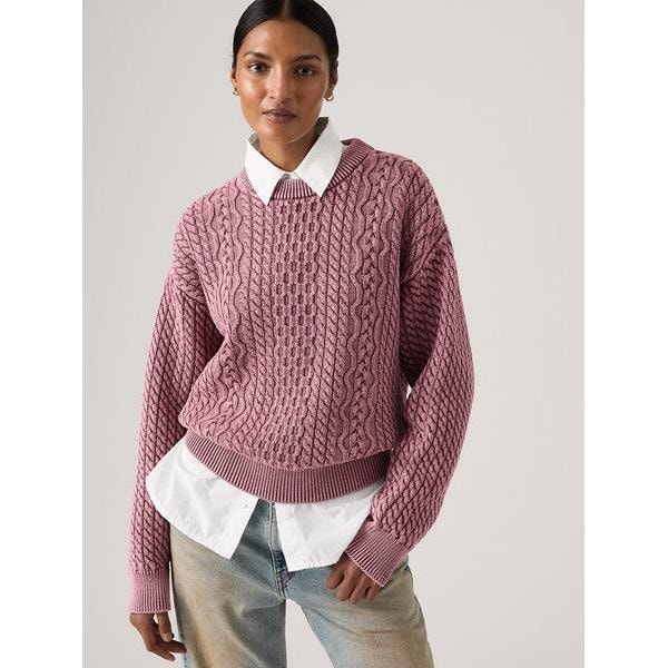 リーバイス（Levi’s）/LEILAH ケーブルクルーネックセーター