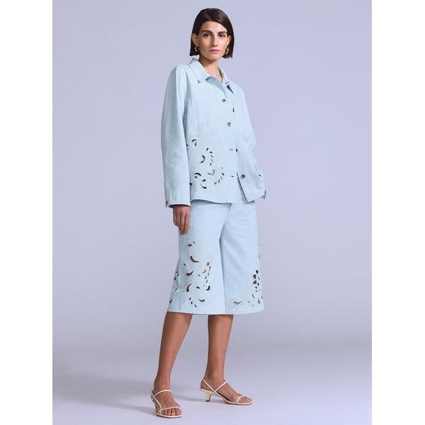 リーバイス（Levi’s）/BLUETAB(TM) EMBROIDERED BANDIT ショーツ ライトインディゴ_1