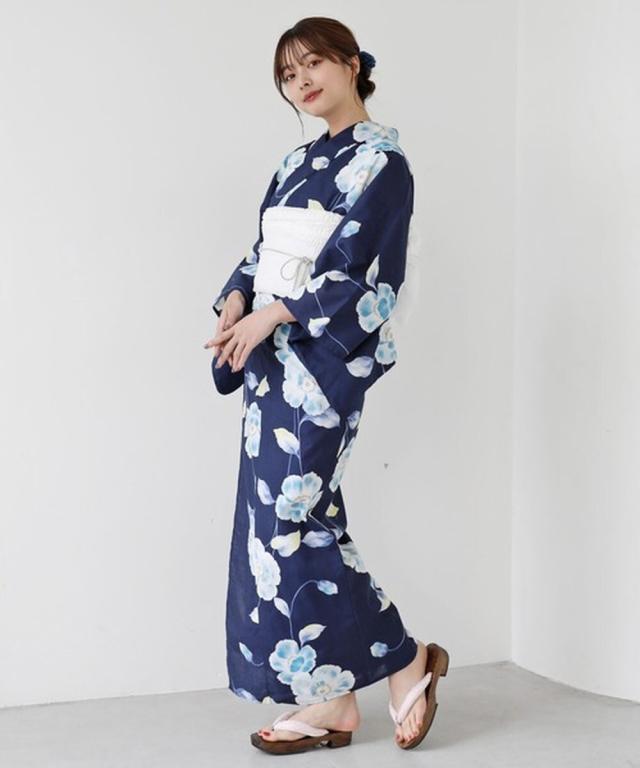 ミックスジェミニ（mix gemini）/大人可愛いが叶う レディース 浴衣 5点セット　浴衣/へこ帯/下駄/腰紐/着付けガイド ミックスジェミニ（mix gemini）/大人可愛いが叶う レディース 浴衣 5