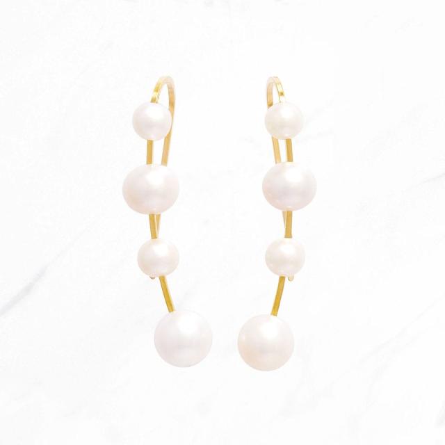 ナチュラリジュエリ（NATURALI JEWELRY）/Flow クリップピアス L